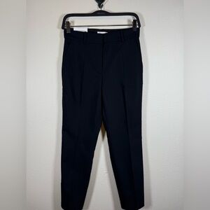 NWT H&M Womens Black Ankle-Length Slacks Size US 4 Elastic Waist Regular Fit